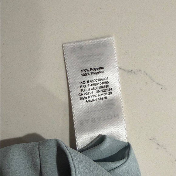 Babaton x Aritzia Sky Blue V-Neck Chiffon Blouse - Picture 5 of 5